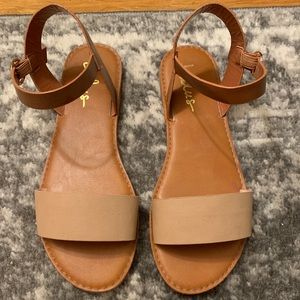 Lulus Hearts and Hashtags Natural Flat Sandals